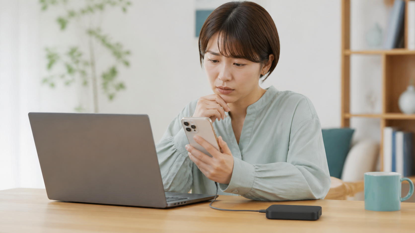 WiMAX記事の利用イメージ｜テザリング中にスマホが熱くなる？バッテリー負担と専用回線の違い