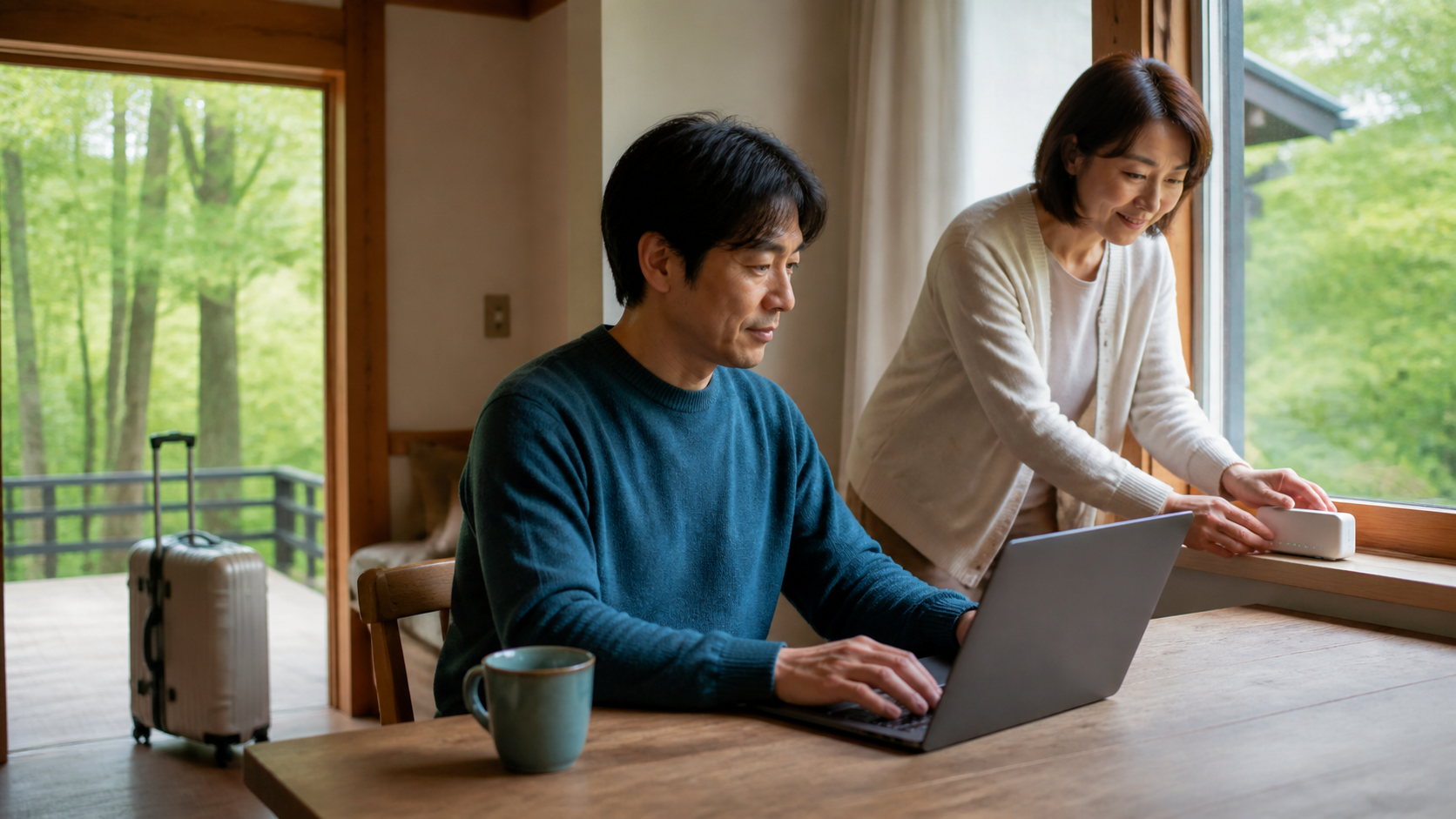 WiMAX記事の利用イメージ｜別荘のインターネットは必要？使う期間と管理方法でWiMAXを検討