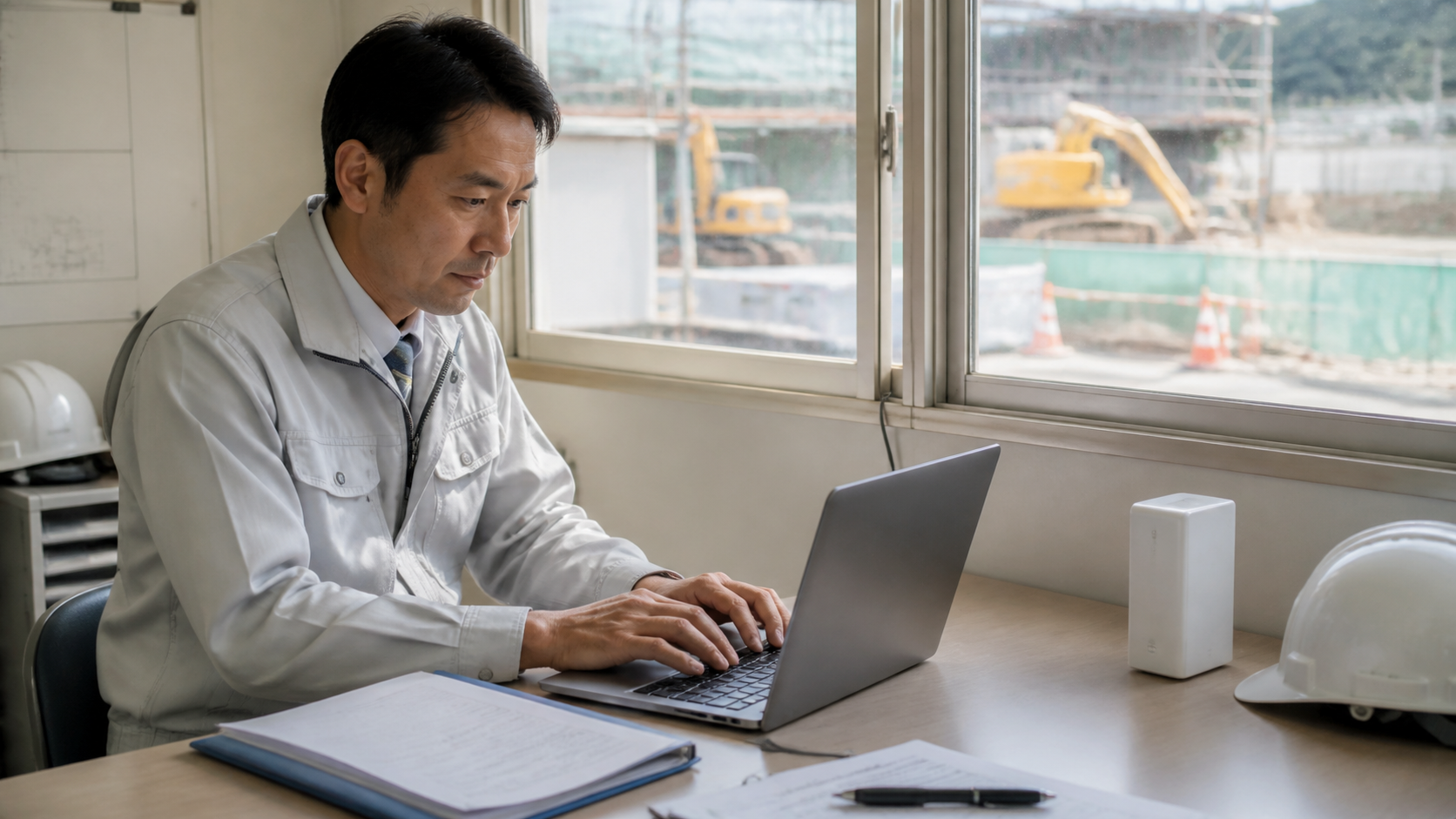 WiMAX記事の利用イメージ｜建設現場のインターネットにWiMAXは向く？仮設事務所と屋外利用